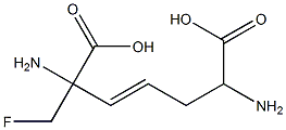 (3E)-2,6-Diamino-2-(fluoromethyl)-3-heptenedioic acid,,结构式