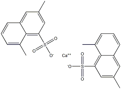 Bis(3,8-dimethyl-1-naphthalenesulfonic acid)calcium salt Structure