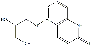 5-(2,3-Dihydroxypropoxy)quinolin-2(1H)-one Struktur