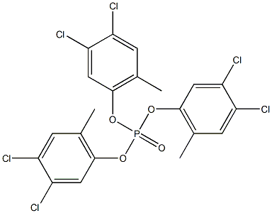Phosphoric acid tris(3,4-dichloro-6-methylphenyl) ester,,结构式