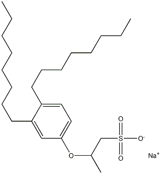 2-(3,4-Dioctylphenoxy)propane-1-sulfonic acid sodium salt