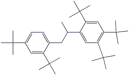 2-(2,4,5-Tri-tert-butylphenyl)-1-(2,4-di-tert-butylphenyl)propane,,结构式