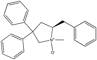 (5R)-3,3-Diphenyl-5-benzyl-1-methylpyrrolidine 1-oxide,,结构式