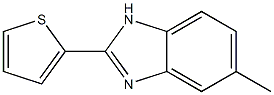 2-(2-Thienyl)-5-methyl-1H-benzimidazole,,结构式