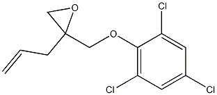 2,4,6-Trichlorophenyl 2-allylglycidyl ether Structure
