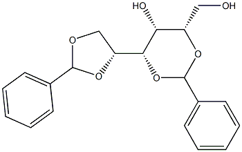 2-O,4-O:5-O,6-O-Dibenzylidene-D-glucitol Struktur