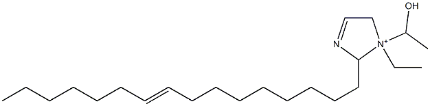 1-Ethyl-2-(9-hexadecenyl)-1-(1-hydroxyethyl)-3-imidazoline-1-ium Structure