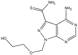 4-Amino-1-(2-hydroxyethoxymethyl)-1H-pyrazolo[3,4-d]pyrimidine-3-carbothioamide|