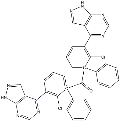 1-Phenyl-1H-pyrazolo[3,4-d]pyrimidin-4-yl(2-chlorophenyl) ketone,,结构式