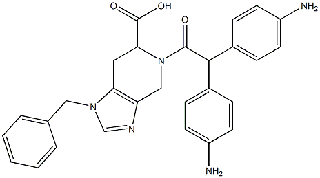 1-Benzyl-5-[bis(4-aminophenyl)acetyl]-4,5,6,7-tetrahydro-1H-imidazo[4,5-c]pyridine-6-carboxylic acid Structure