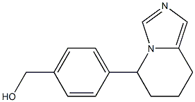 5,6,7,8-テトラヒドロ-5-(4-ヒドロキシメチルフェニル)イミダゾ[1,5-a]ピリジン 化学構造式