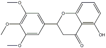  2-(3-Methoxy-4-methoxy-5-methoxyphenyl)-5-hydroxy-2,3-dihydro-4H-1-benzopyran-4-one