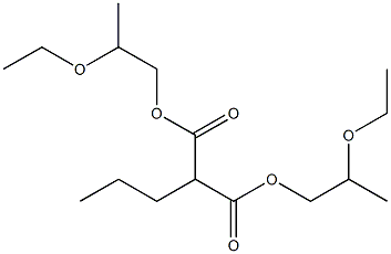 Butane-1,1-dicarboxylic acid bis(2-ethoxypropyl) ester Structure