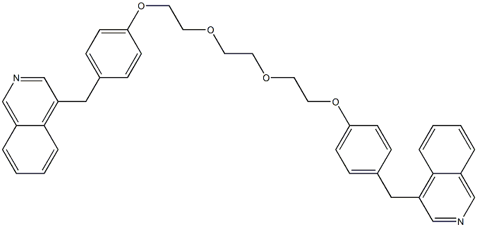 1,10-Bis[4-(4-isoquinolylmethyl)phenyl]-1,4,7,10-tetraoxadecane Structure