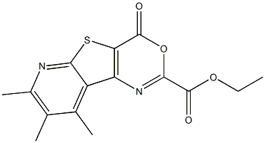 7,8,9-Trimethyl-4-oxo-4H-pyrido[3',2':4,5]thieno[3,2-d][1,3]oxazine-2-carboxylic acid ethyl ester