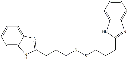 Bis[3-(1H-benzimidazol-2-yl)propyl] persulfide Struktur