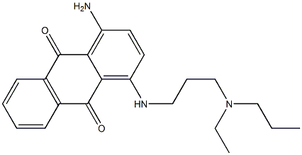 1-Amino-4-[3-(diethylmethylaminio)propylamino]anthraquinone 结构式