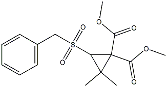 3-Benzylsulfonyl-2,2-dimethylcyclopropane-1,1-dicarboxylic acid dimethyl ester