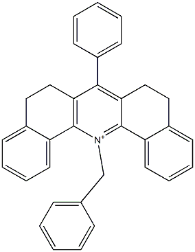  5,6,8,9-Tetrahydro-7-phenyl-14-benzyldibenz[c,h]acridin-14-ium