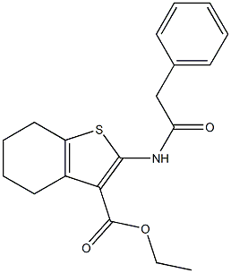 2-[(Phenylacetyl)amino]-4,5,6,7-tetrahydrobenzo[b]thiophene-3-carboxylic acid ethyl ester