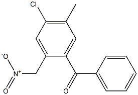 4-Chloro-5-methyl-2-(nitromethyl)benzophenone,,结构式