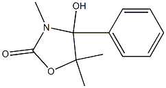 3-Methyl-5,5-dimethyl-4-hydroxy-4-phenyloxazolidin-2-one,,结构式
