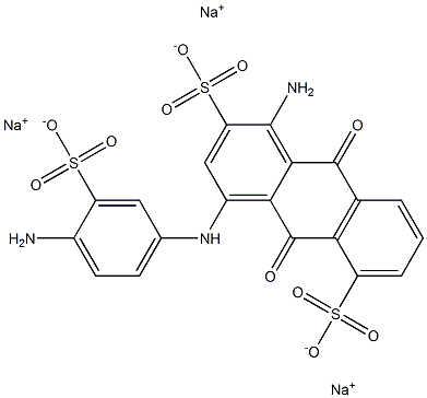 1-Amino-4-(4-amino-3-sulfoanilino)-9,10-dihydro-9,10-dioxoanthracene-2,5-disulfonic acid trisodium salt|