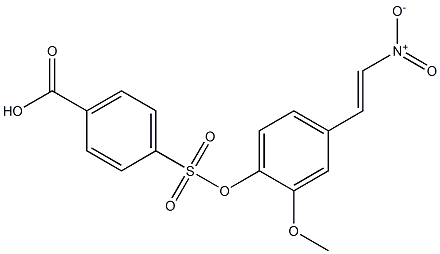 4-[2-Methoxy-4-[(E)-2-nitroethenyl]phenoxysulfonyl]benzoic acid