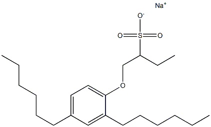 1-(2,4-Dihexylphenoxy)butane-2-sulfonic acid sodium salt