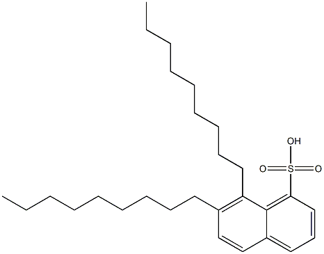 7,8-Dinonyl-1-naphthalenesulfonic acid 结构式