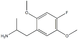 1-(2,5-Dimethoxy-4-fluorophenyl)-2-propanamine 结构式