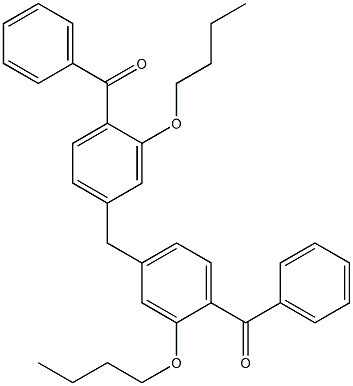 4,4''-Methylenebis(2-butoxybenzophenone) Struktur