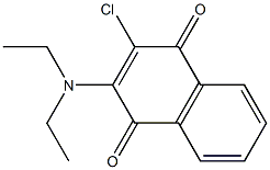2-Diethylamino-3-chloro-1,4-naphthoquinone Structure
