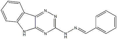 1-(5H-1,2,4-Triazino[5,6-b]indol-3-yl)-2-benzylidenehydrazine Structure