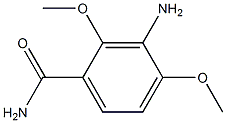 3-Amino-2,4-dimethoxybenzamide Struktur