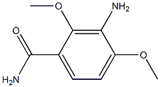 3-Amino-2,4-dimethoxybenzamide,,结构式