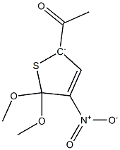 2-Acetyl-4-nitro-5,5-dimethoxy-2,5-dihydrothiophen-2-ide Structure