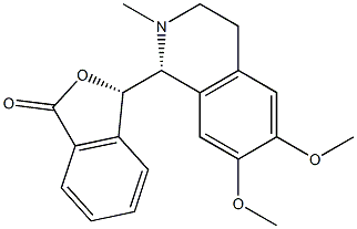 (3S)-3-[[(1R)-1,2,3,4-Tetrahydro-2-methyl 6,7-dimethoxyisoquinolin]-1-yl]isobenzofuran-1(3H)-one Structure