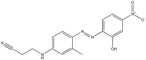 2-[4-(2-Cyanoethylamino)-2-methylphenylazo]-5-nitrophenol