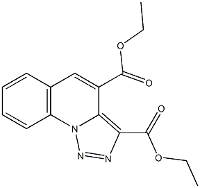[1,2,3]Triazolo[1,5-a]quinoline-3,4-dicarboxylic acid diethyl ester 结构式