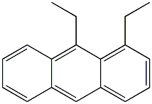 1,9-ジエチルアントラセン 化学構造式
