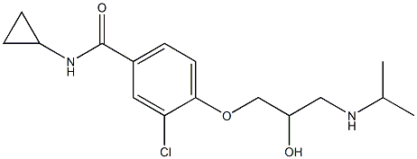 1-[4-[Cyclopropylcarbamoyl]-2-chlorophenoxy]-3-[isopropylamino]-2-propanol