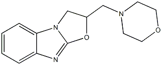 2,3-Dihydro-2-(morpholinomethyl)oxazolo[3,2-a]benzimidazole Struktur
