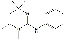 3,6-Dihydro-2-anilino-3,4,6,6-tetramethylpyrimidine Struktur