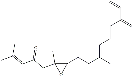 4-Methyl-1-[2-methyl-3-(3-methyl-7-methylene-3,8-nonadien-1-yl)oxiran-2-yl]-3-penten-2-one