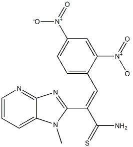 2-(2,4-Dinitrophenyl)-1-[1-methyl-1H-imidazo[4,5-b]pyridin-2-yl]ethenecarbothioamide