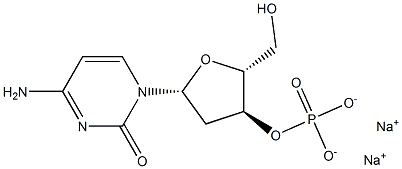 2'-Deoxycytidine 3'-phosphoric acid disodium salt Struktur