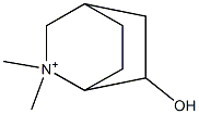 2,2-Dimethyl-2-azoniabicyclo[2.2.2]octan-6-ol,,结构式