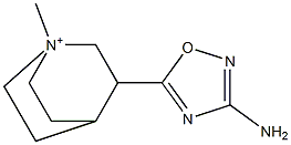 3-(3-Amino-1,2,4-oxadiazol-5-yl)-1-methylquinuclidin-1-ium Structure