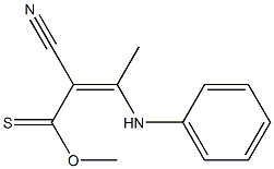 2-Cyano-3-(phenylamino)-3-methylthioacrylic acid methyl ester